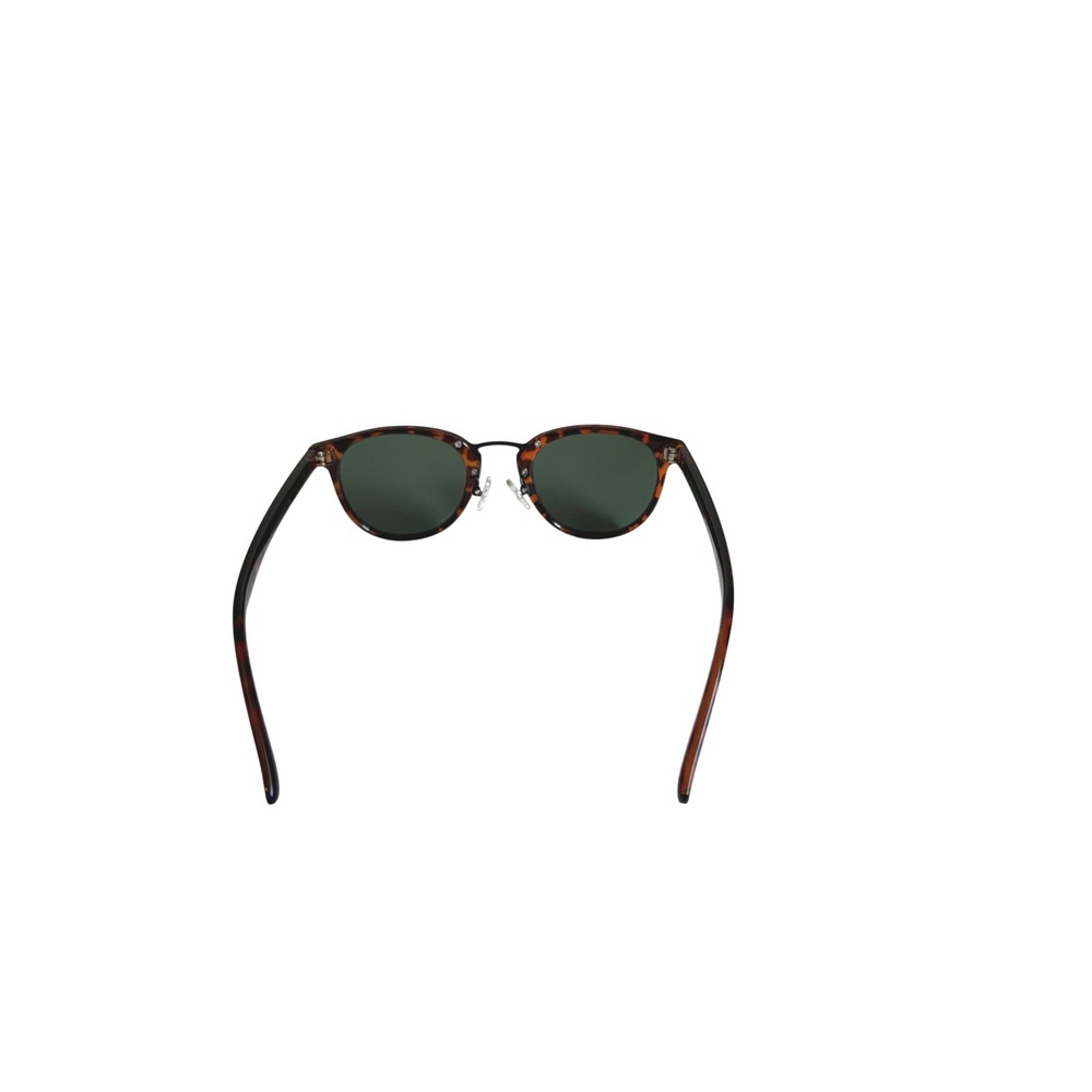 Frye and Co Womens Round Tortoise Shell Sunglasses Dark Green Lens Brown - Picture 6 of 8
